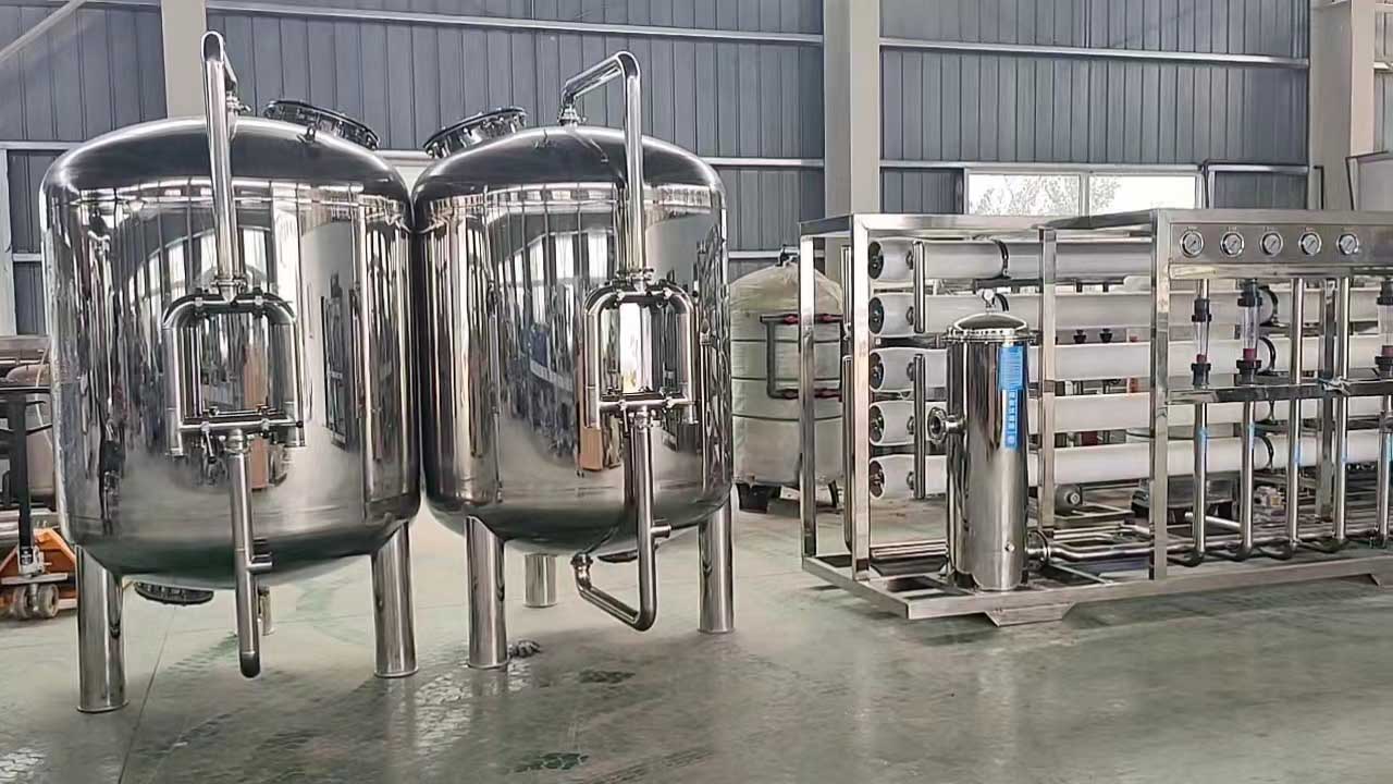 沙坪坝全不锈钢10T双级反渗透设备饮料厂定制